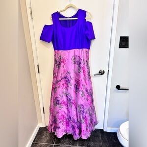 Purple and pink dress